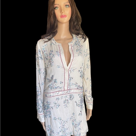 New!Antik Batik embellished holly ivory tunic size S - Picture 3 of 16